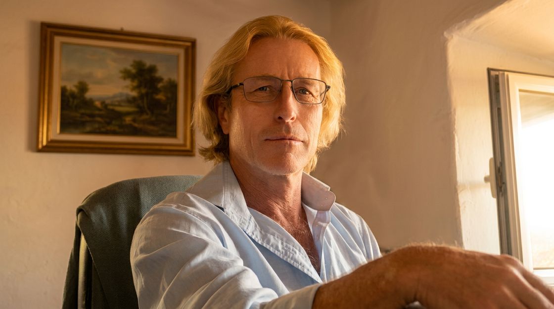 Martin Watts in his office